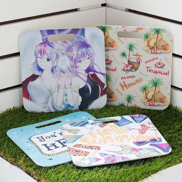 方形坐墊-28.5x28.5cm 厚5mm毛氈布-單面彩色印刷