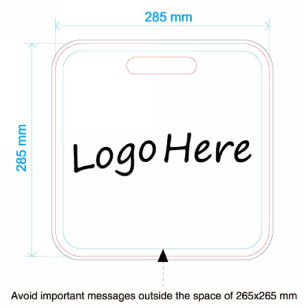 方形坐墊-28.5x28.5cm 厚5mm毛氈布-單面彩色印刷