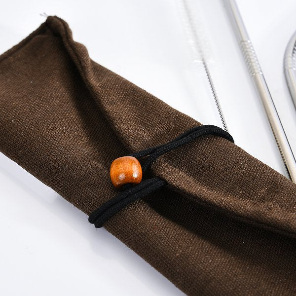 304不鏽鋼吸管組-帆布袋