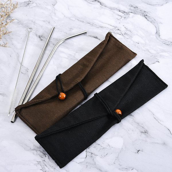 304不鏽鋼吸管組-帆布袋