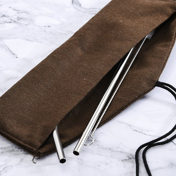 304不鏽鋼吸管組-帆布袋