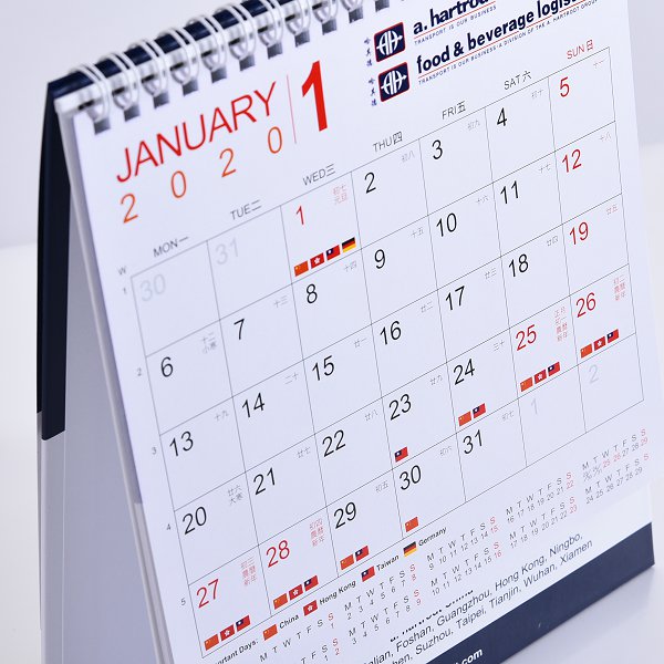 客製化三角桌曆