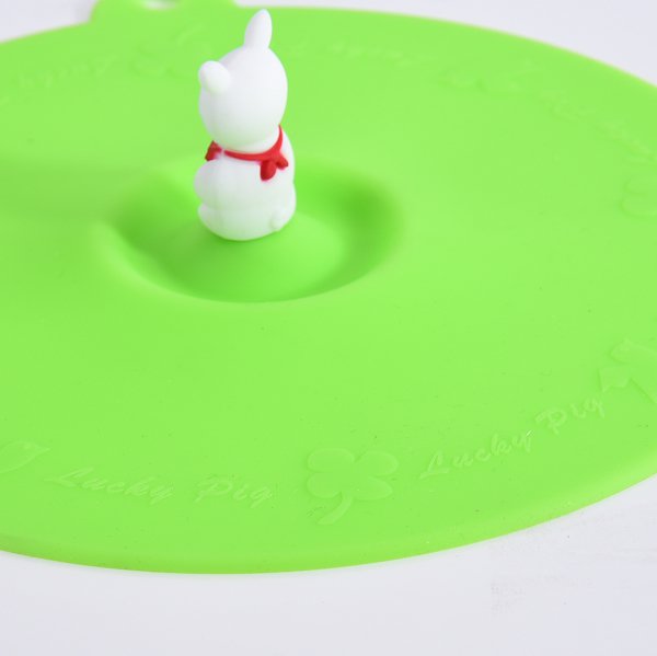 小豬造型密封矽膠杯蓋