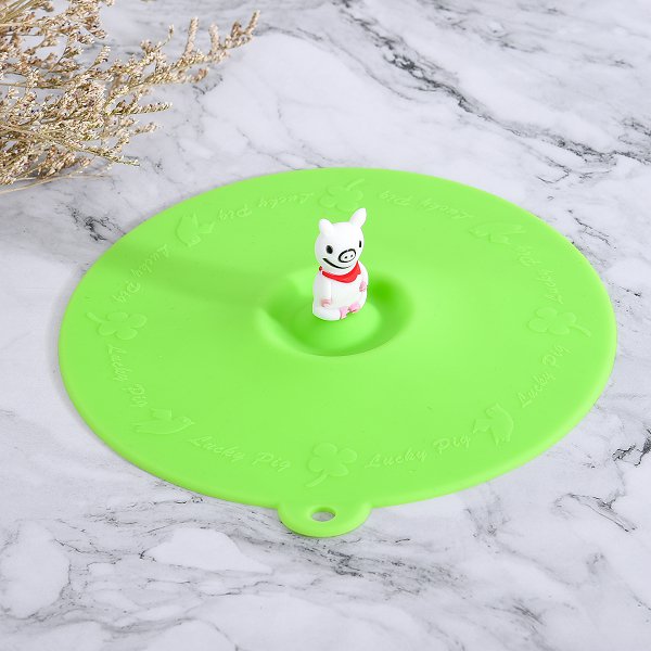 小豬造型密封矽膠杯蓋