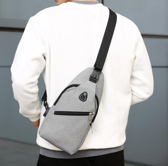 休閒斜跨包-聚酯纖維單肩包