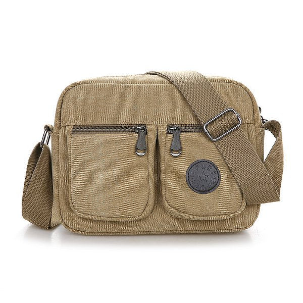 休閒斜跨包-帆布單肩包