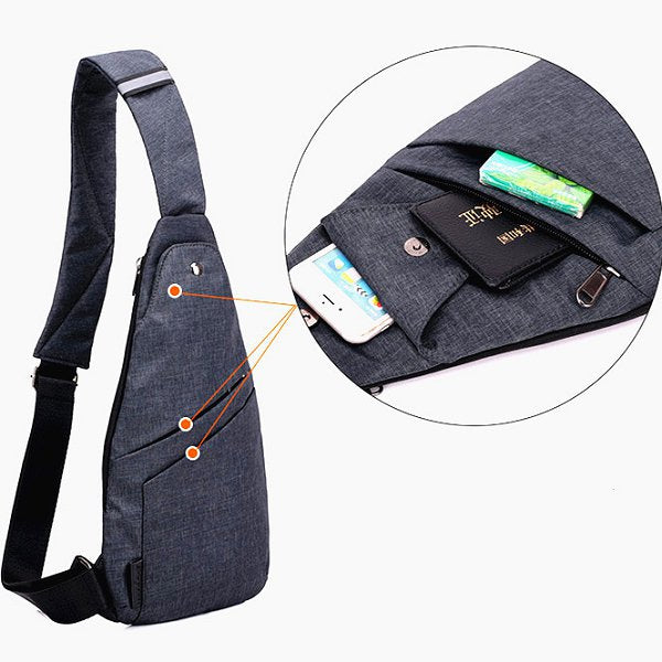 休閒輕便斜跨包-聚酯纖維單肩包