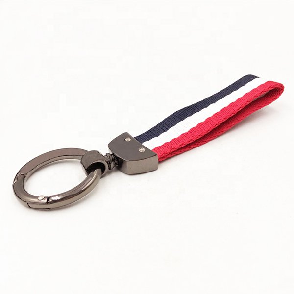 復古金屬頭 尼龍布客製畫鑰匙圈