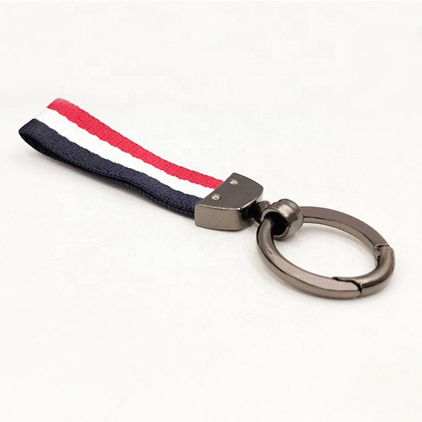 復古金屬頭 尼龍布客製畫鑰匙圈