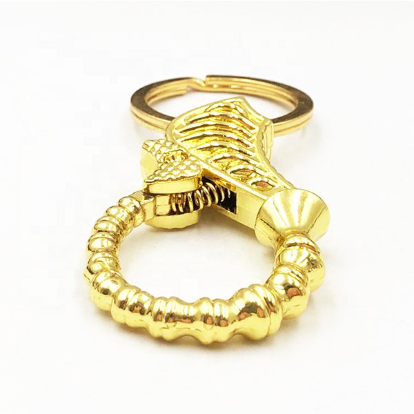 金色龍造型金屬汽車鑰匙圈
