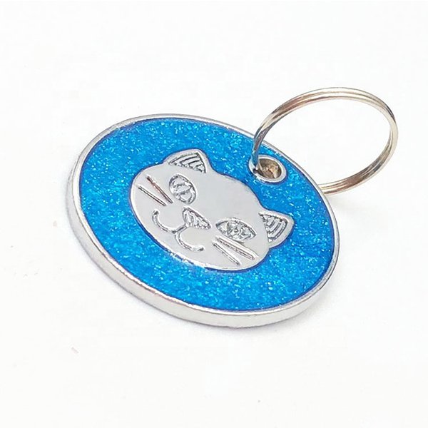 金屬寵物吊牌鑰匙圈-寵物名牌