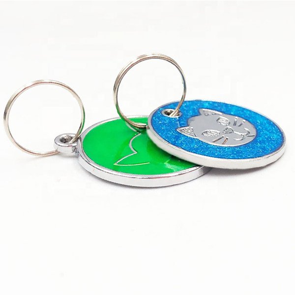 金屬寵物吊牌鑰匙圈-寵物名牌