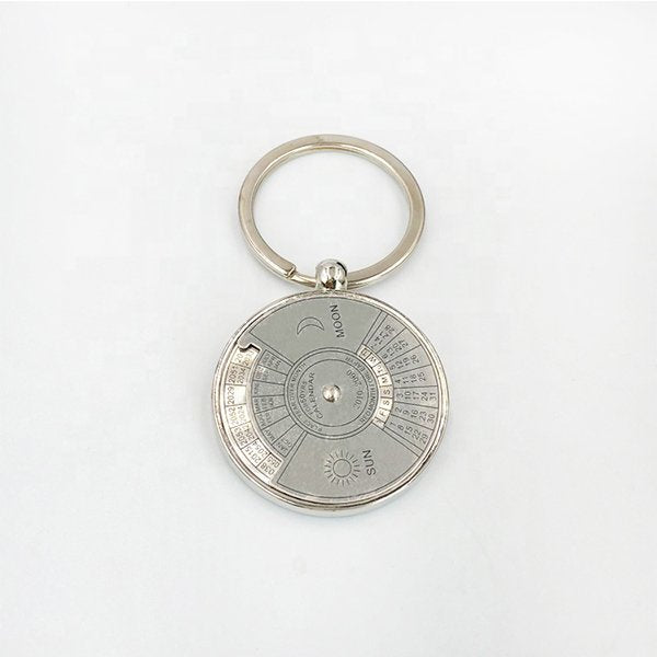 金屬50年永久日曆鑰匙圈