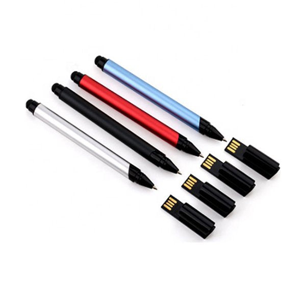 多功能三合一金屬隨身碟-觸控筆