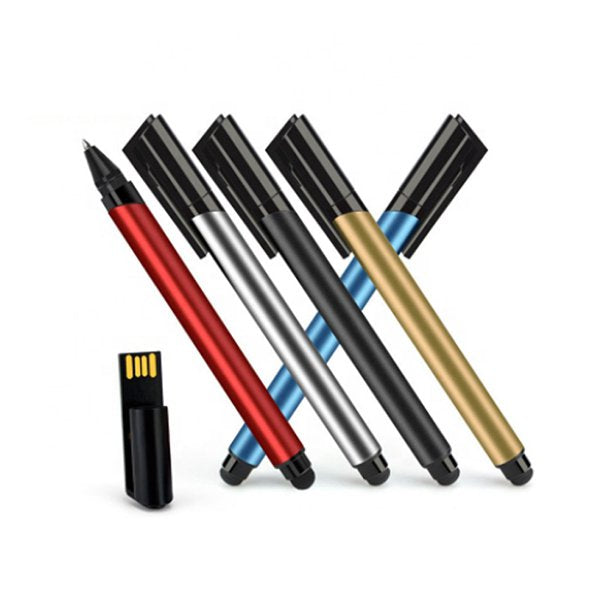 多功能三合一金屬隨身碟-觸控筆