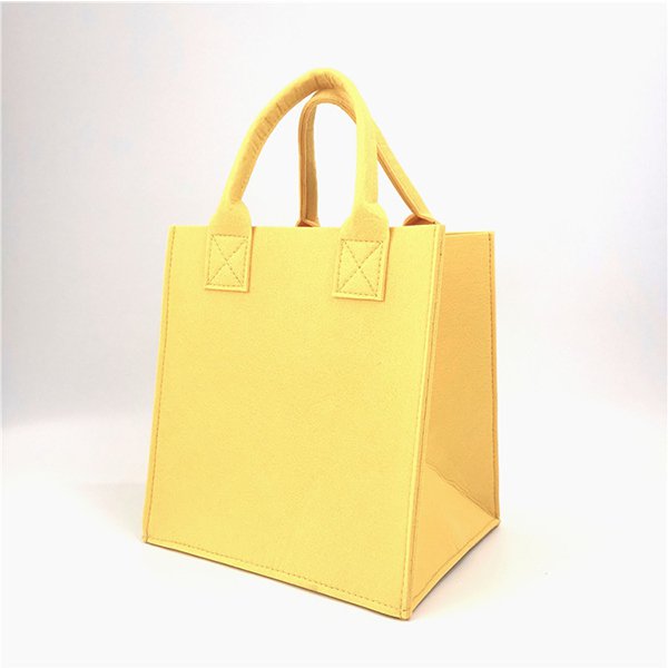 時尚長提把毛氈購物手提袋