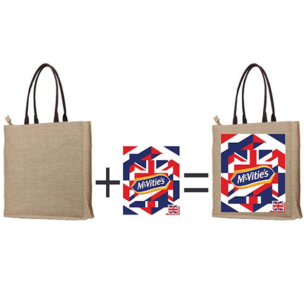 彩色黃麻手提購物袋