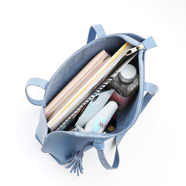 簡約大容量可愛購物手提肩背包