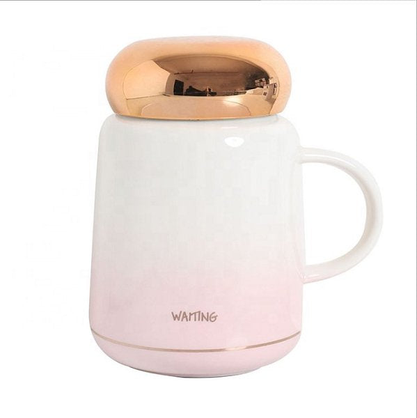 400ml鏡面杯蓋陶瓷馬克杯