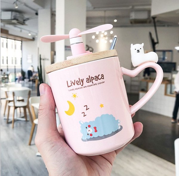 400ml羊駝陶瓷馬克杯