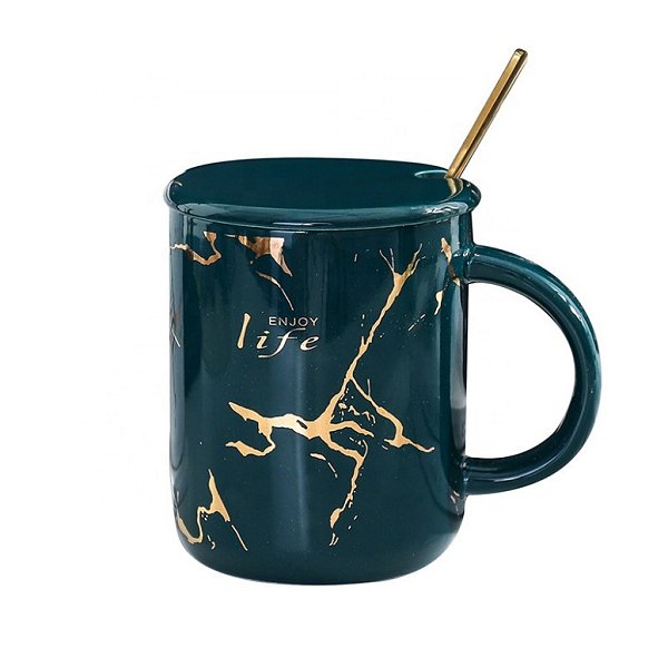 350ml大理石紋陶瓷馬克杯