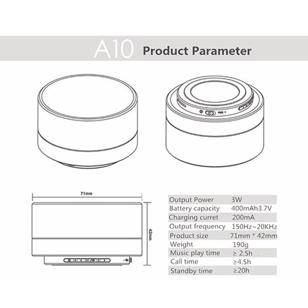 鋁合金藍芽喇叭