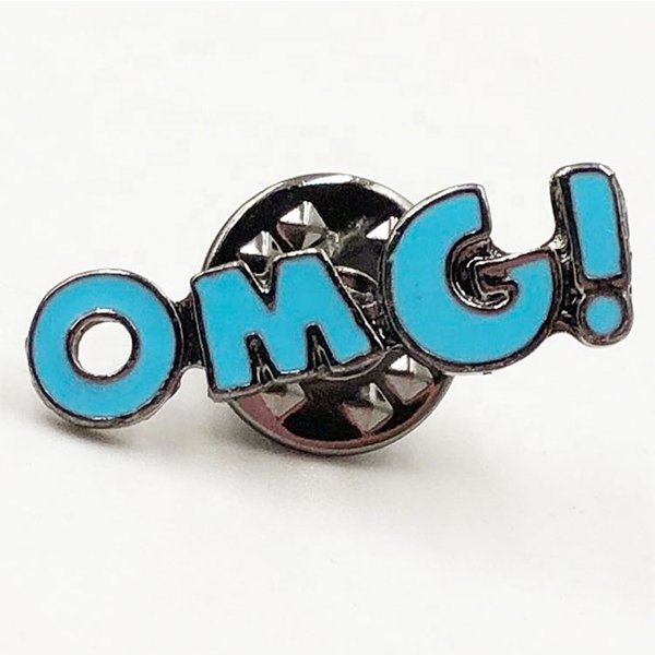 金屬搪瓷字母別針小徽章