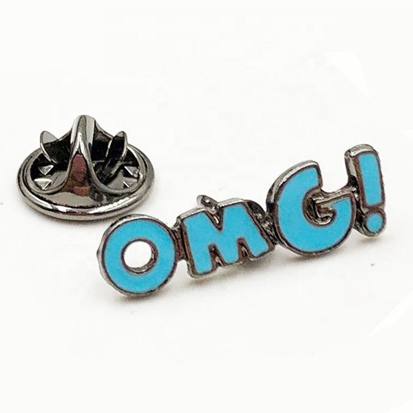 金屬搪瓷字母別針小徽章