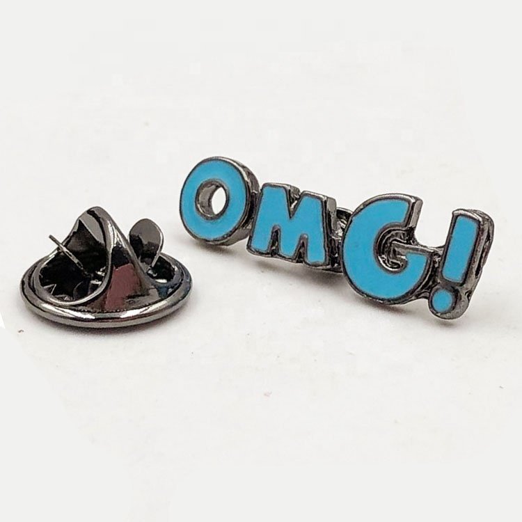 金屬搪瓷字母別針小徽章