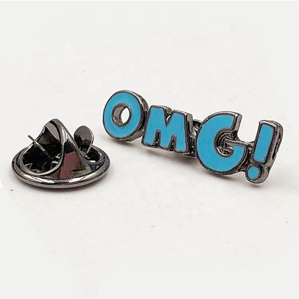 金屬搪瓷字母別針小徽章