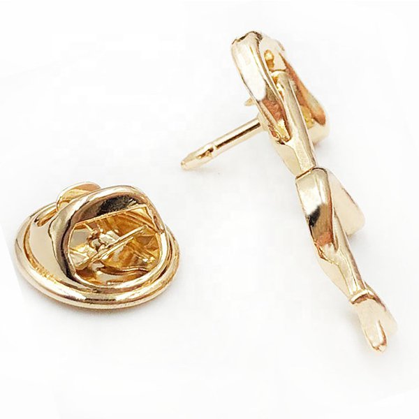 金屬鍍金立體蛇形徽章