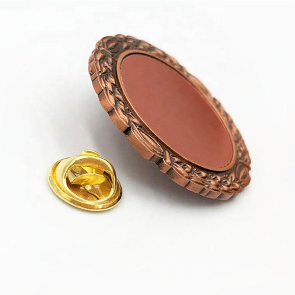 古董黃銅圓形徽章