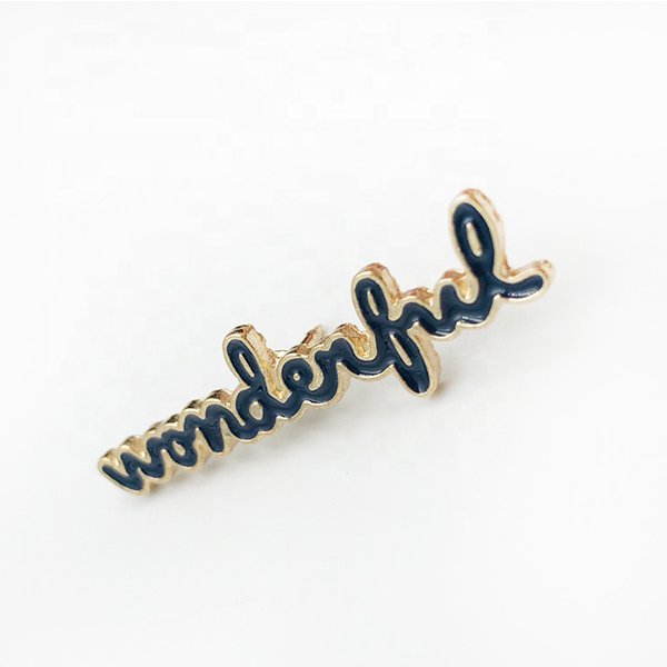 鋅合金英文字母別針徽章