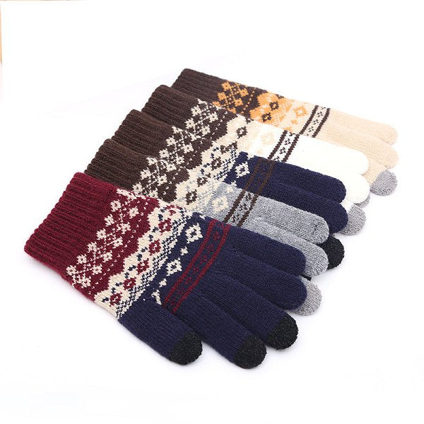 針織羊毛手套-通用款-單面單色印刷