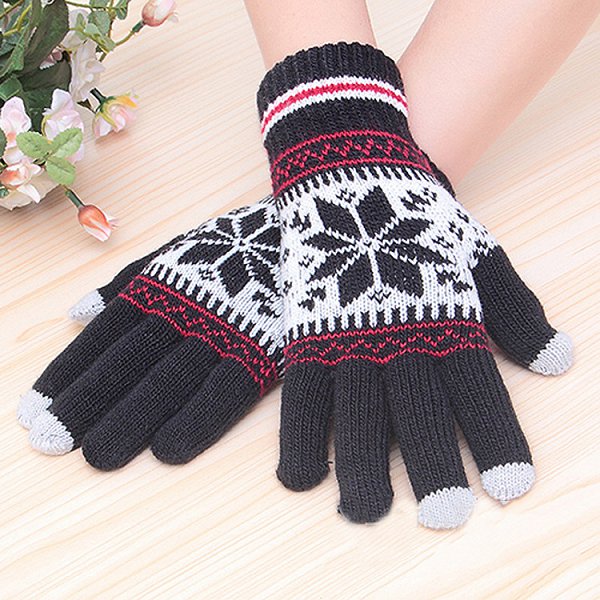 纖維羊毛手套-通用款-單面單色印刷