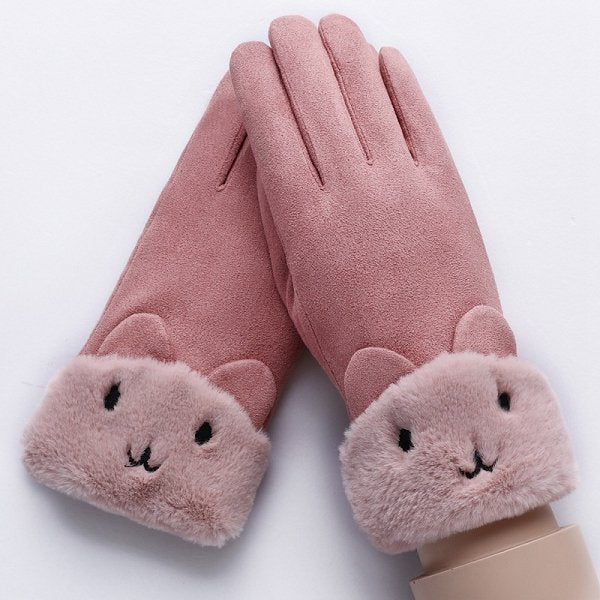 絨毛造型手套-通用款-單面單色印刷