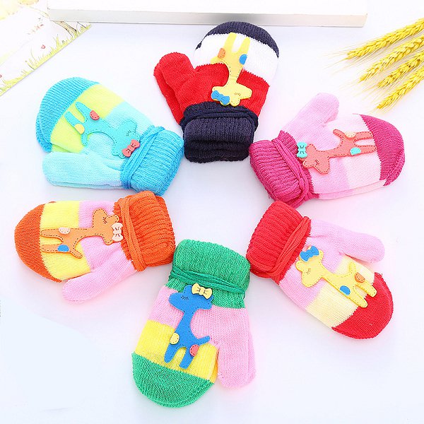 連指針織手套-兒童專用