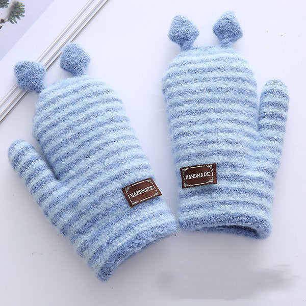 連指針織手套-兒童專用