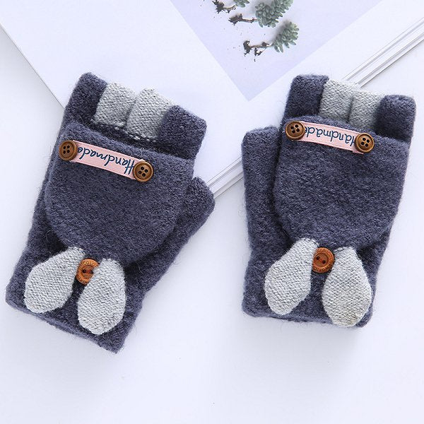 半指造型手套-兒童專用/針織絨毛