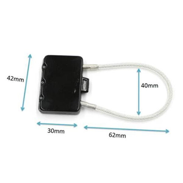 三位碼鋅合金掛鎖-電纜卸扣