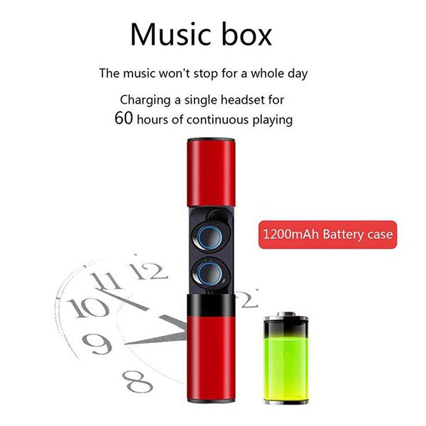 TWS耳塞式真無線藍芽耳機-藍芽5.0