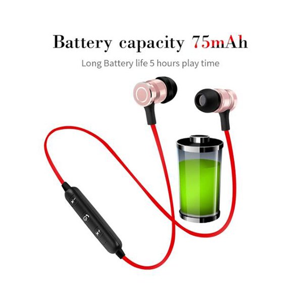 磁性入耳式無線藍牙耳機-藍芽4.2