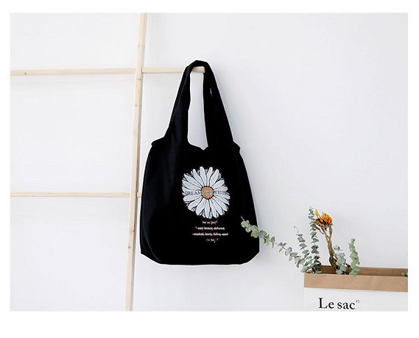 時尚帆布袋-印花單肩包