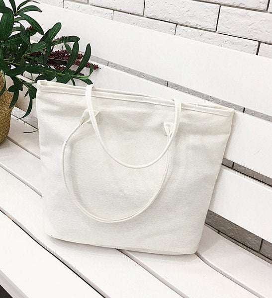加固提把帆布袋-簡約托特包