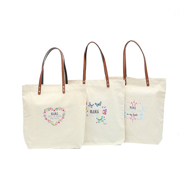 PU皮革提把帆布袋-簡約單肩包