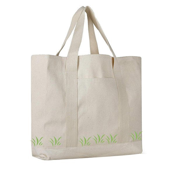 加固長提把帆布袋-簡約購物袋