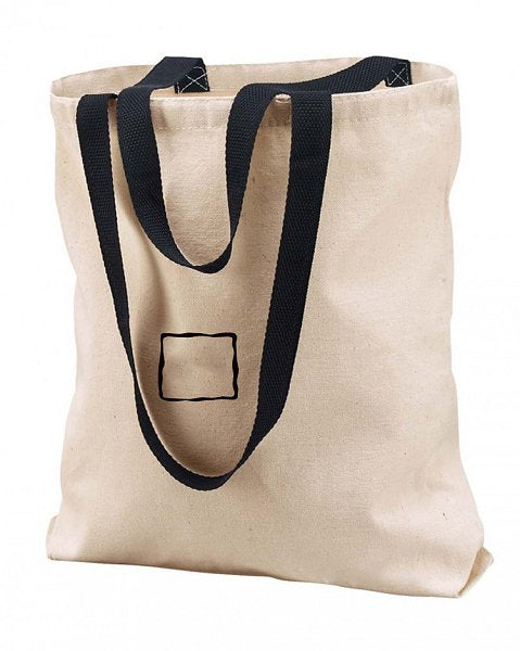 加固長提把帆布袋-簡約購物袋