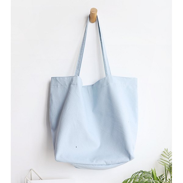大容量帆布袋-簡約單肩包