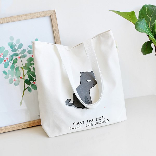 印花帆布袋-簡約手提袋