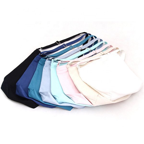 可調節提把帆布袋-印花單肩包